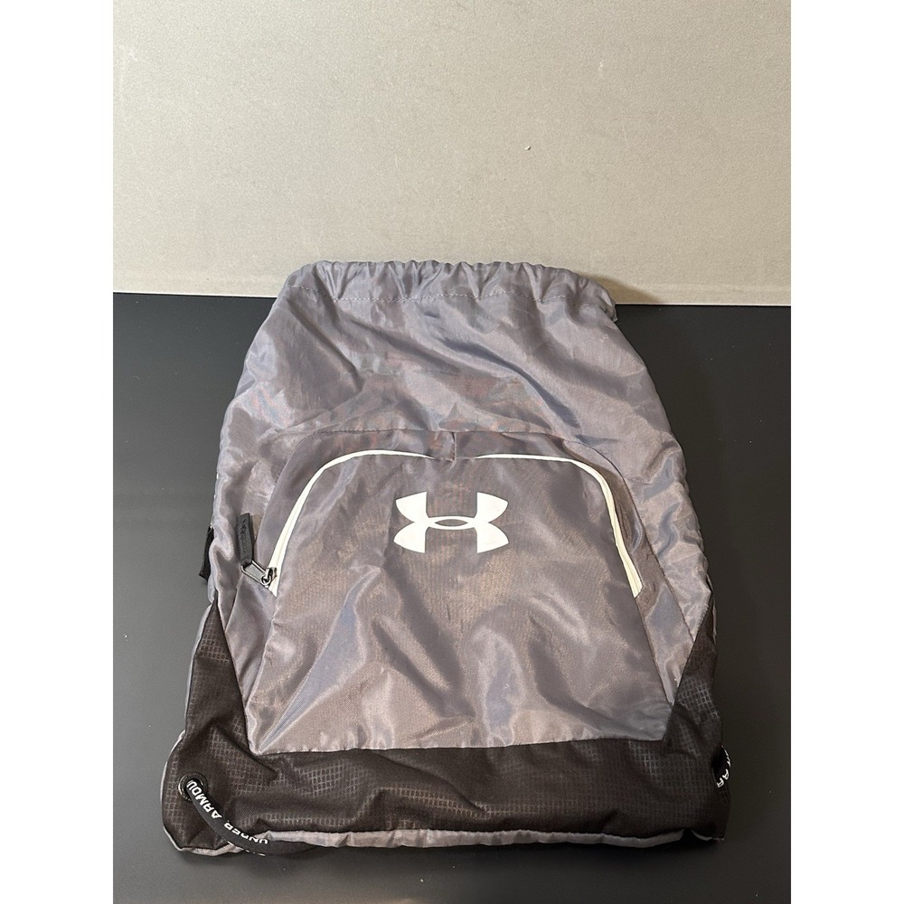 under armour Grey/black‎ Drawstring Bag
